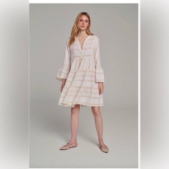 Devotion TWINS Dresses & Skirts - Devotion Ella Short Dress Ecru/Off White -XS
